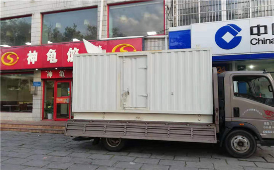 蒋场镇出租发电机施工案例